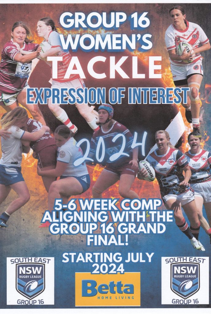 group 16 women's tackle expression of interest